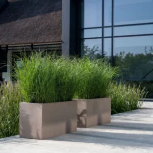 Jort Pflanzkübel Taupe aus Fiberstone – Größe M