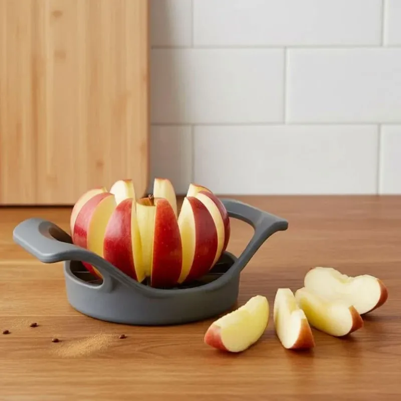Effortless Apple Corer Slicer - 15.5cm Stainless Steel Multi-Petal Cutter 0