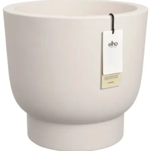 Blumentopf Elho Amber Grail 38 cm Leinen Weiß