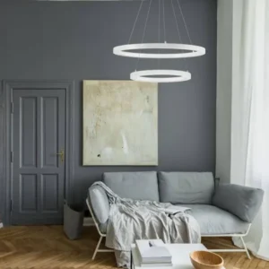 Empatia LED Pendelleuchte 2-flammig Ø 60cm 3000K moderne LED-Pendelleuchte für Wohnraum und Büro