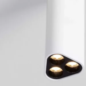 Etho Deckenleuchte H 15cm 3-flammig 3000K weiße LED-Deckenleuchte mit drei Spots