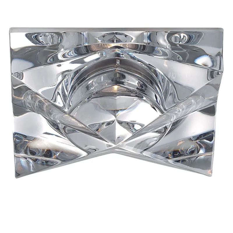 Fabbian Faretti Einbaulampe Cindy GU10 klare Semi-Einbauleuchte mit facettenreichem Design und Lichtwirkung
