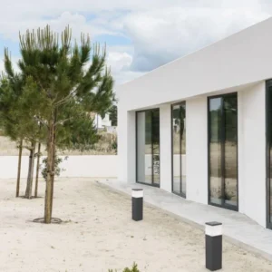 Ferron Außenpollerleuchte Dunkelgrau IP65 für moderne Außenbeleuchtung im Garten und an der Fassade