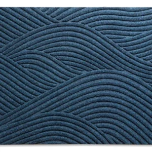 Fußmatte 60 x 90 cm Sjø blau randlos