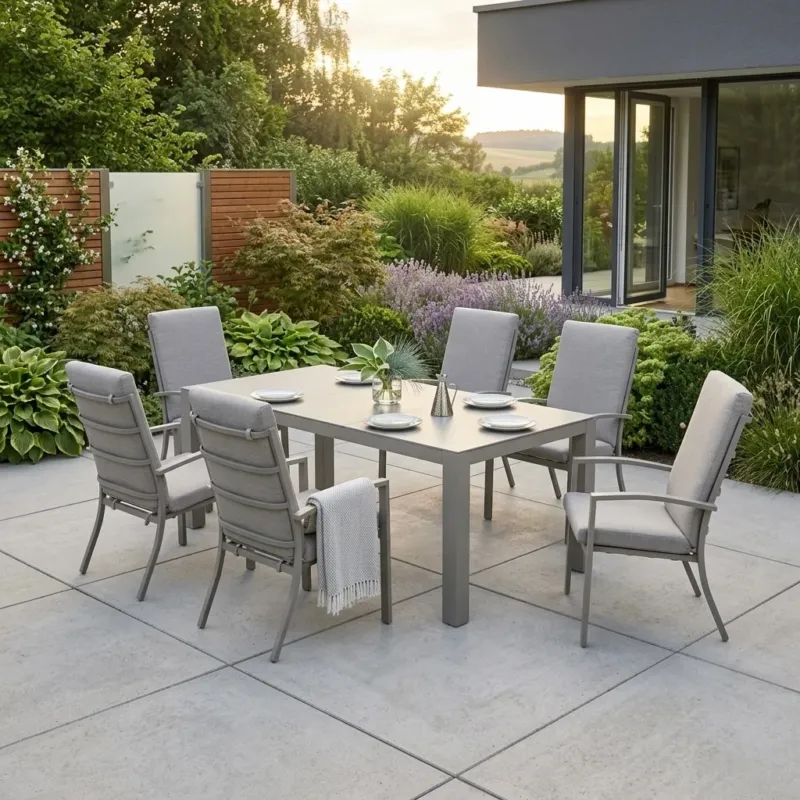 SUMMER SALE ☀️⛱️🏝️ OUTDOOR NEU DEFINIERT! Premium Set Neapel inkl. Madri Sintered Stone Tisch 220x100cm