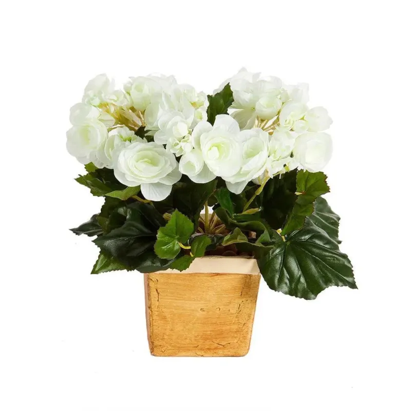 Künstliche Begonie, 20 cm - ohne Topf