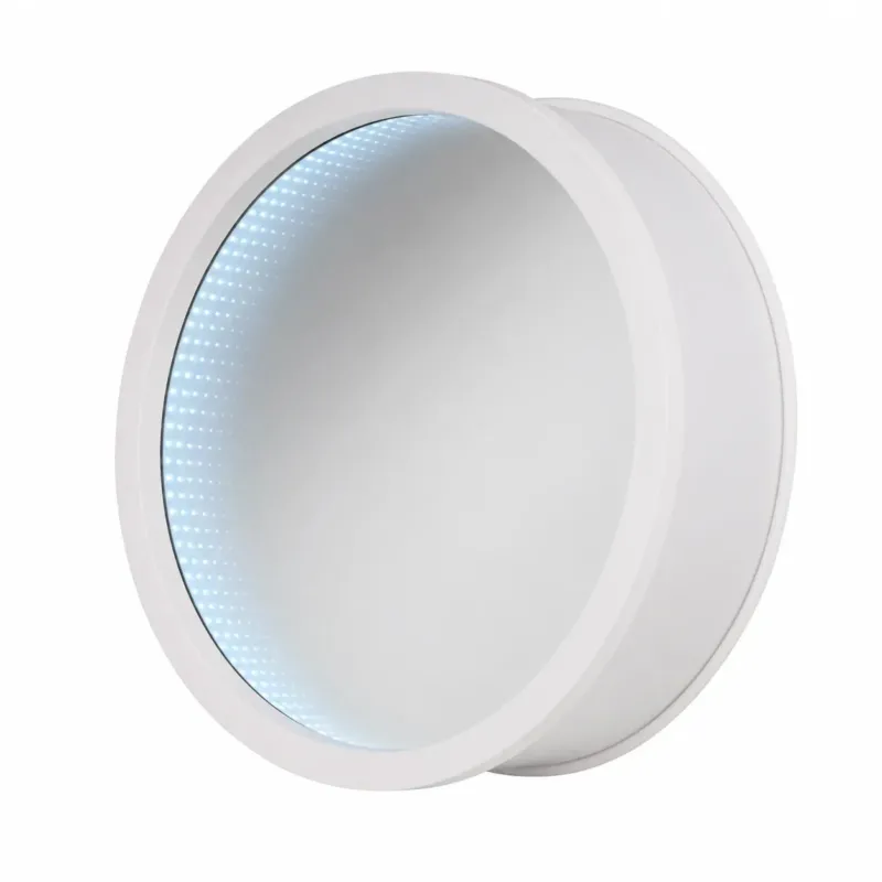 Dekorativer runder Wandspiegel mit LED-Beleuchtung