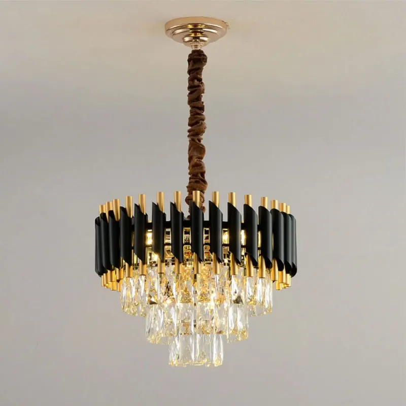 Kristall Kronleuchter Modern – Luxus Kristall Decken Hängelampe 40cm ~ 3367