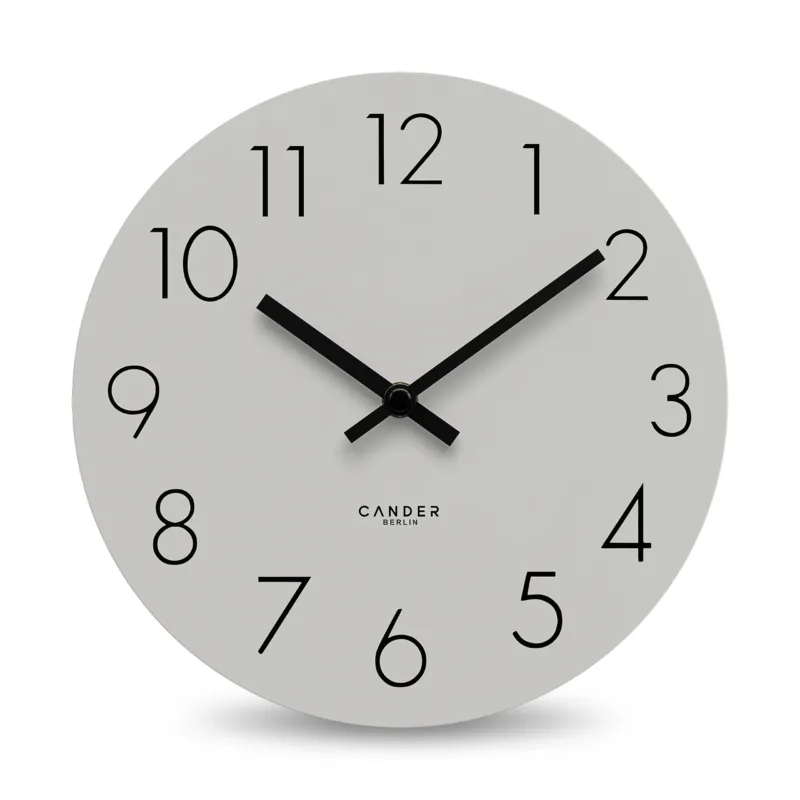 MNU 2525 R Lautlose MDF-Wanduhr 25 cm