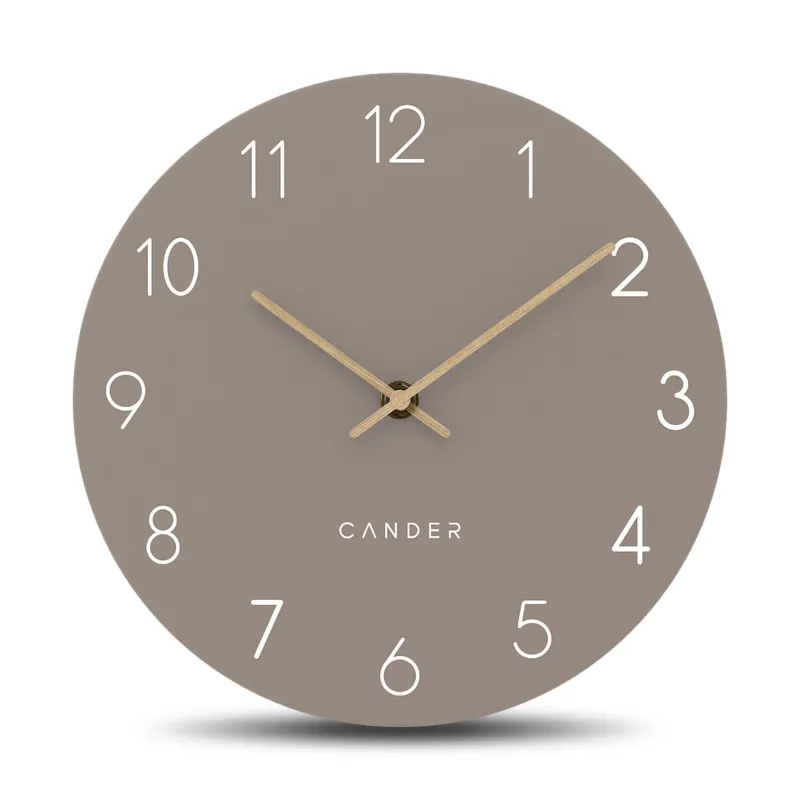 MNU 2625 P Lautlose MDF-Wanduhr 25 cm