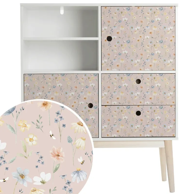 Möbelfolie - Wildblumen (cotton)