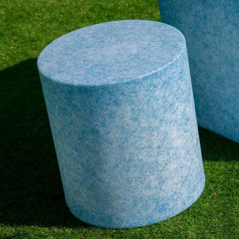 CIRCOOLAR Runder Hocker in Farbe Tafy 38 Recyceltes Material