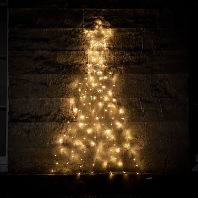 Wanddeko Bicolor LED Weihnachtsbaum mit Fernbedienung