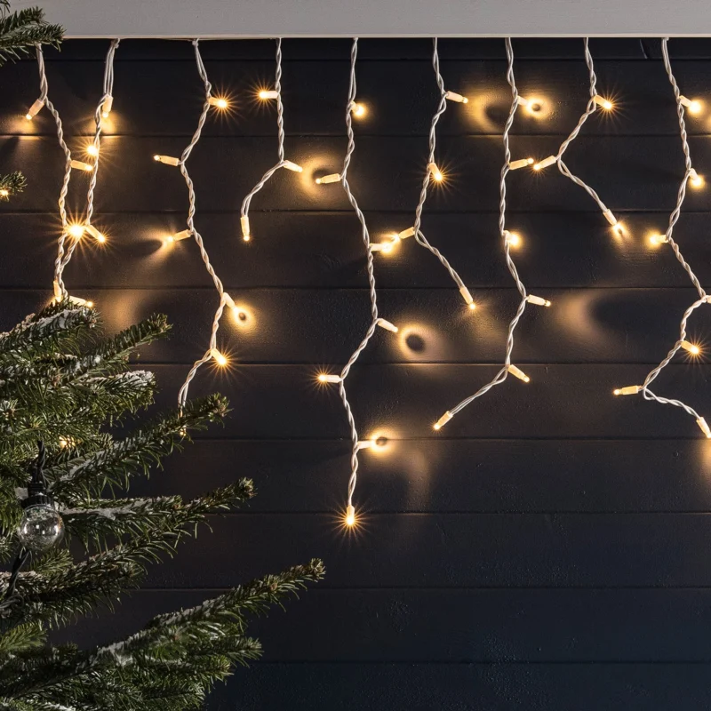 Pro Connect 12m 600er LED Eiszapfen-Lichterkette IP67