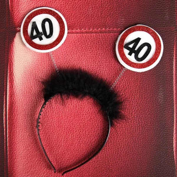 lustiger Haarreif zum 40. Geburtstag