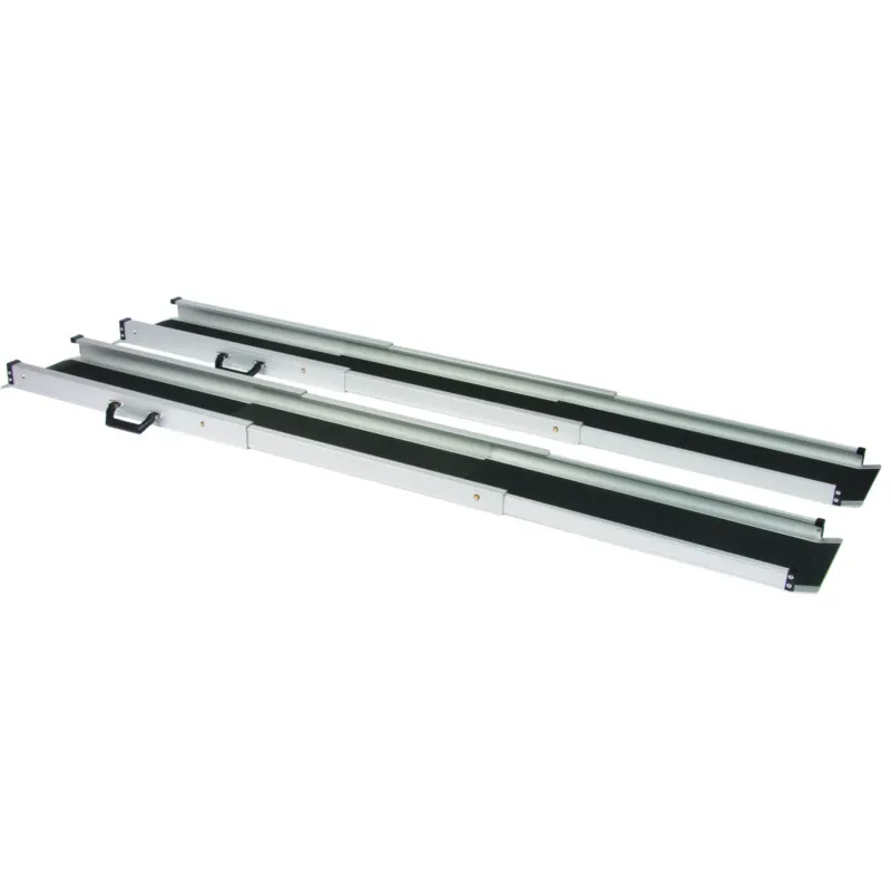 Teleskoprampe SLIM RAMP - 1 Paar - arretierbar mit Tragegriffen und Tasche