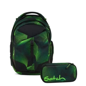 Schulrucksack-Set MATCH Seismic Green 2-teilig
