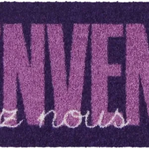 Fußabtreter klein 30x75 Bienvenue Type violet