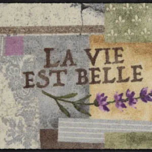 Fußmatte 50x75 La vie est belle lila