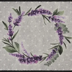 Fußmatte 50x75 Lavender Wreath grau