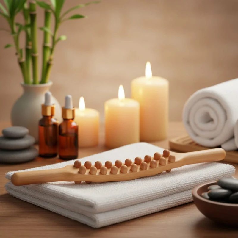 THERAWOOD – Luxury Gua Sha Massage Stick made of Wood | Promotes Blood Circulation & Muscle Relaxation 3