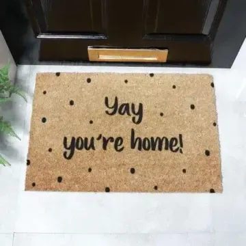 Yay, You're Home Spotty Doormat