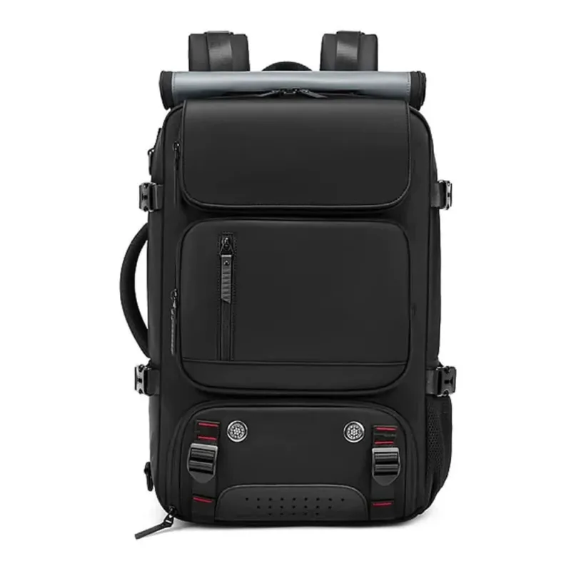 TravelMax - Large Waterproof Travel Backpack with USB Charging Port 0