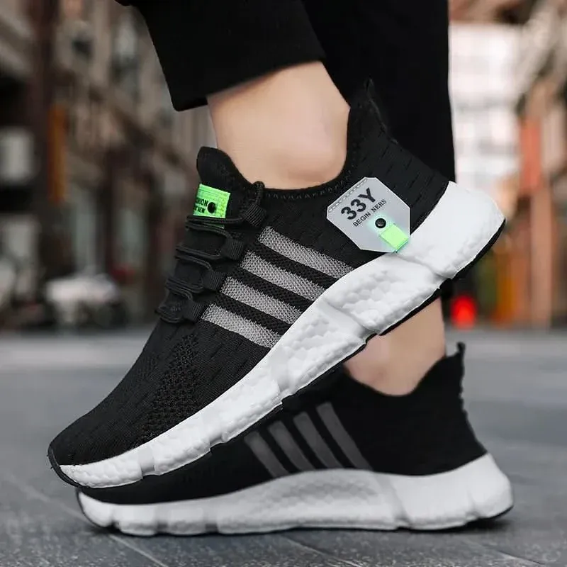 Trendy Lightweight Breathable Mesh Sneakers for Men - Plus Size Walking & Tennis Shoes 2