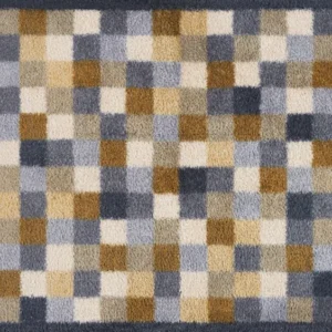 Fußmatte 60x85 Neutral Squares blau