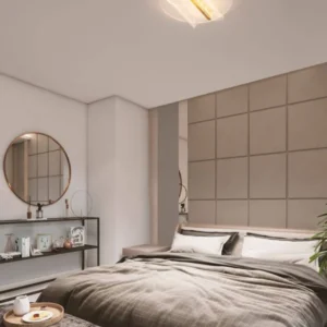 Valentin LED Deckenleuchte 3000K Gold, moderne goldene Deckenleuchte für Schlafzimmer mit warmweißem Licht