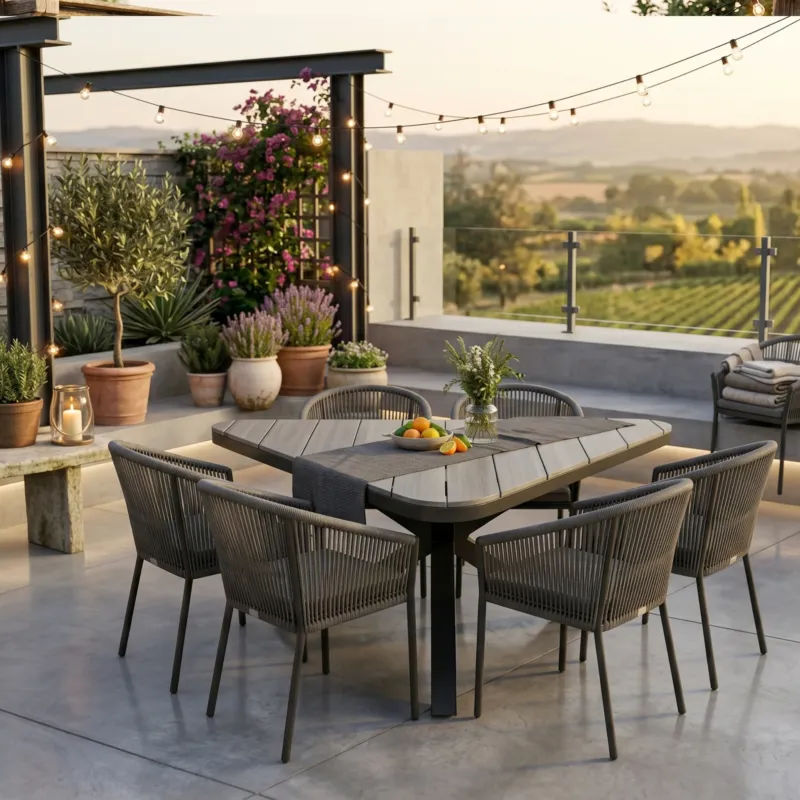 SUMMER SALE ☀️⛱️🏝️ Gartenmöbel-Set Manhattan & Volterra Grey – Eleganz, Komfort & Design in Perfektion