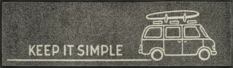 Läufer 35x120 Keep it Simple grey grau