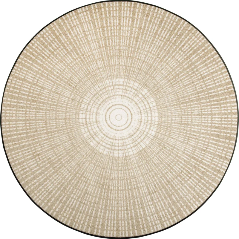 Wohnmatte 145x145 Cascara beige beige rund
