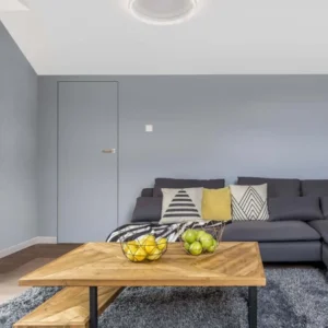 Willow LED Deckenleuchte Ø 45cm 33000K, gold-matte LED Deckenleuchte für modernes Wohnzimmer mit Aluminiumrahmen
