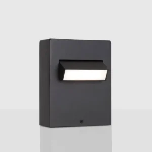 Zelda LED Außenwandleuchte 3000K Schwarz IP65, moderne schwarze Außenleuchte mit warmweißem Licht
