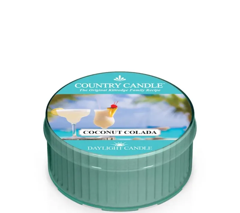 Country Candle Coconut Colada Duftkerze – Pfirsich, Vanille, Tonkabohne & frische Noten für Urlaubsfeeling