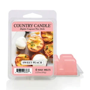 Wax Melts Sweet Peach, 6er Pack Sweet Peach Duftkerze von Country Candle ♥ Fruchtig süßer Duft ♥ Aus der Frühjahrskollektion von Country Candle ♥ Importiert aus den USA » Jetzt bestellen!