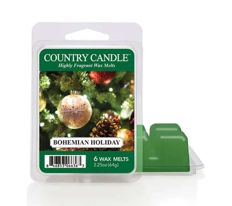Bohemian Holiday Wax Melts online bestellen – Tannennadeln, Zypresse & Vanille Duft, 6er Pack