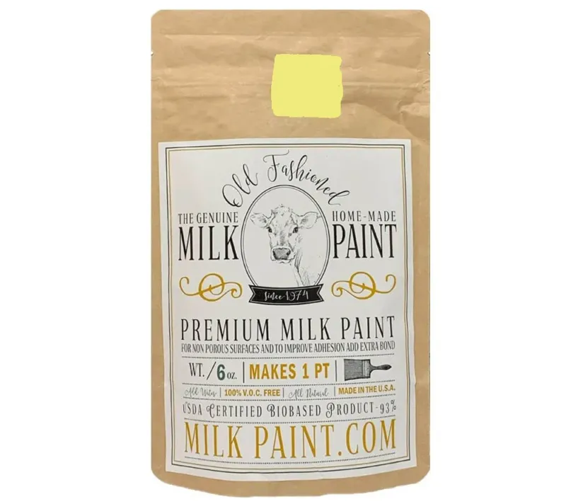 Lemon Drop Milk Paint kaufen – natürliche Kaseinfarbe für Vintage & Shabby Chic Möbel online