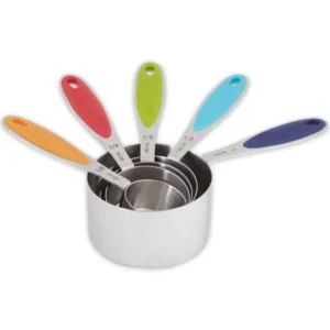 Robustes Messbecher-Set mit farbigen Griffen für Küche & Backen