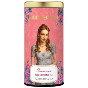 Bridgerton Francesca Rose Chamomile Tee kaufen – beruhigende Kamille mit Rosenduft, 36 Beutel