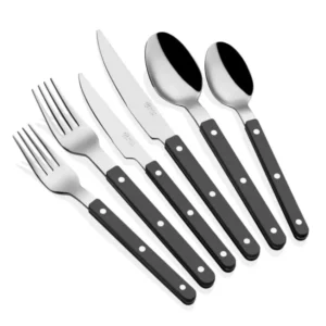 Comida Cutlery Set Black 36 Pieces - Exporgin - Global Shopping Site