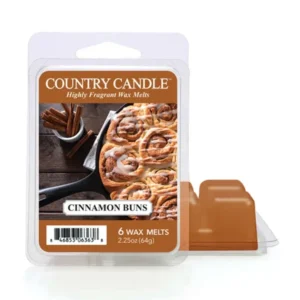 Cinnamon Buns Wax Melts von Country Candle – süßer Zimt- und Vanilleduft, 6er Pack