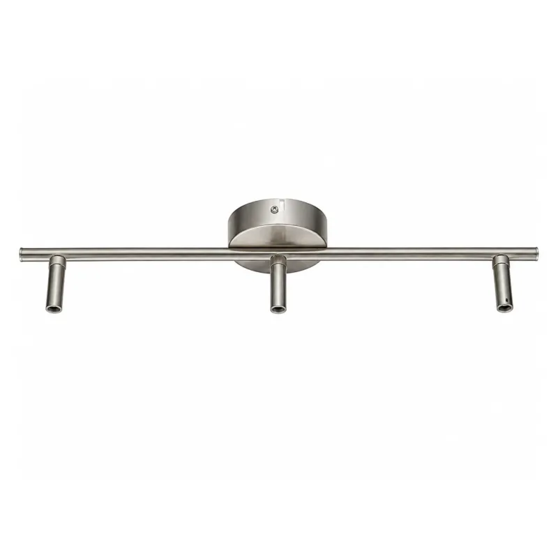 ESTO Vario Home Deckenlampen-Armatur 3-flammig in Silber, 48 cm lang, freigestellt ohne Leuchtenköpfe, Artikelnummer SW12908
