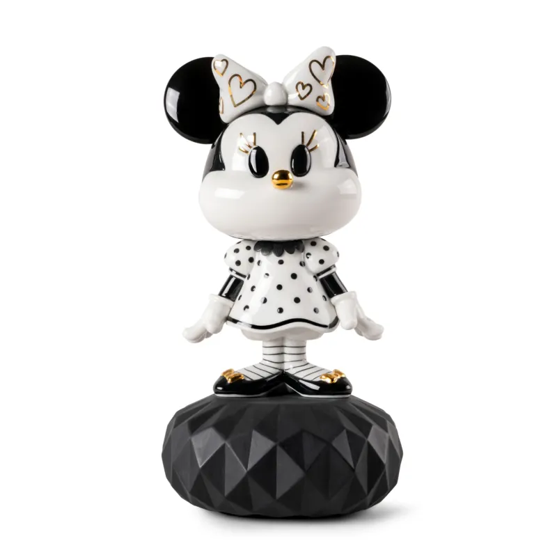 Figur MINNIE in Schwarz und Weiß von Lladró