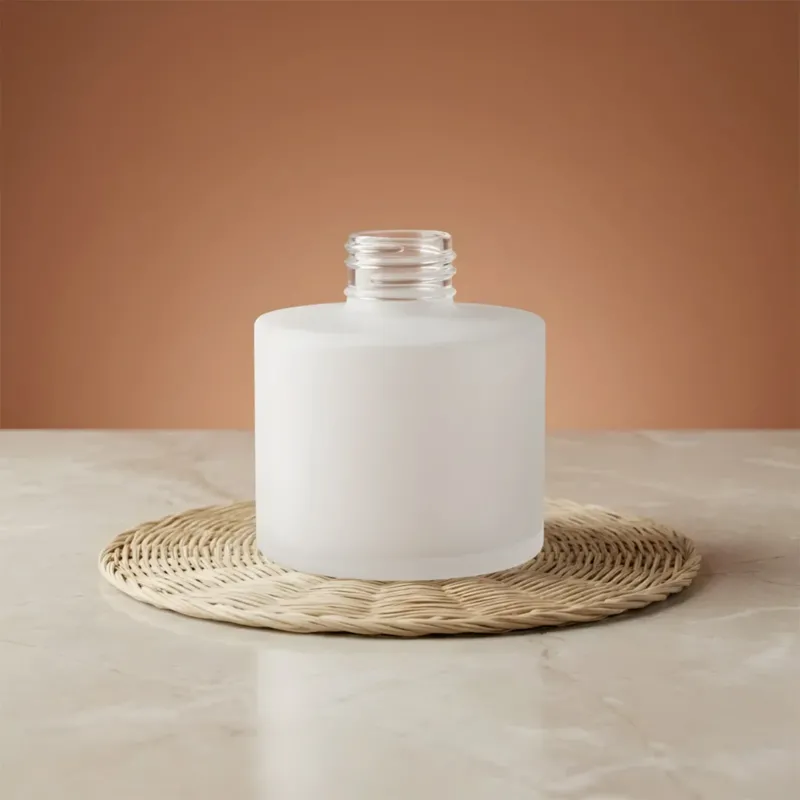 Flacon diffuseur Karma blanc mat - 100 ml flacon contenant pour diffuseur de parfum d'ambiance maison Terre de Bougies