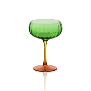 Footed Glass Ice Cream Bowl Green 280 ml - Exporgin | Global Shopping Site