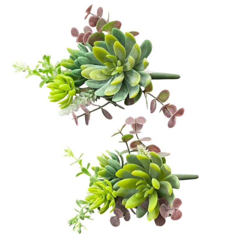 Naturgetreue Sukkulenten Künstlich als kleine Blumensträuße