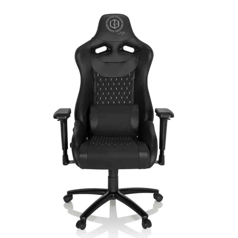 Schwarzer Gamingstuhl GAMEBREAKER SX 04 mit Steppmuster und Armlehnen von hjh OFFICE