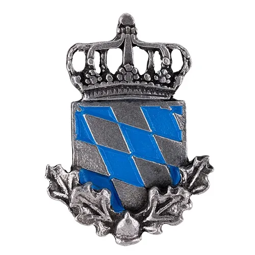 Bayernwappen verziert Pin | altsilber